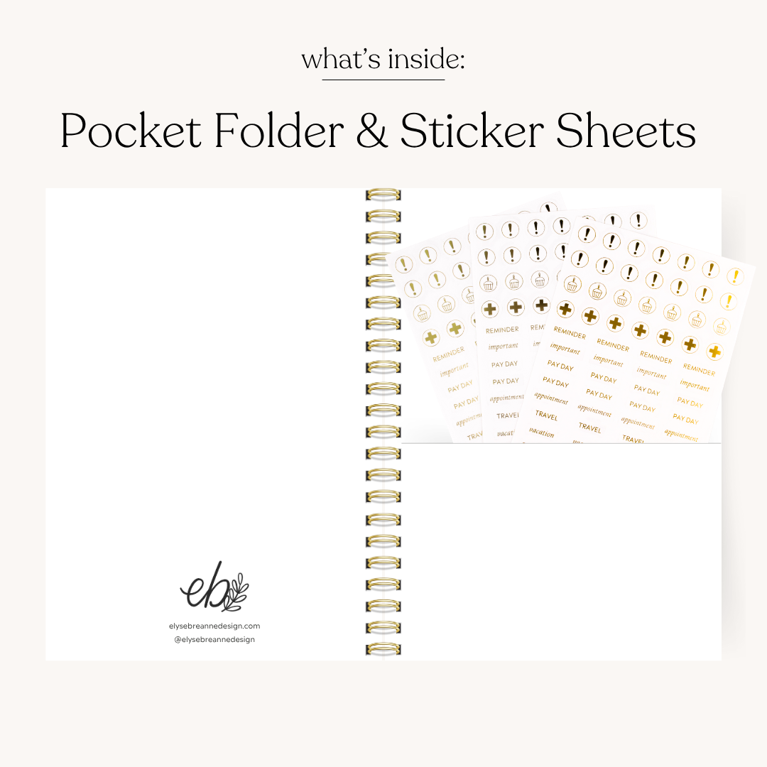 Pressed Floral 2026 Yearly Planner