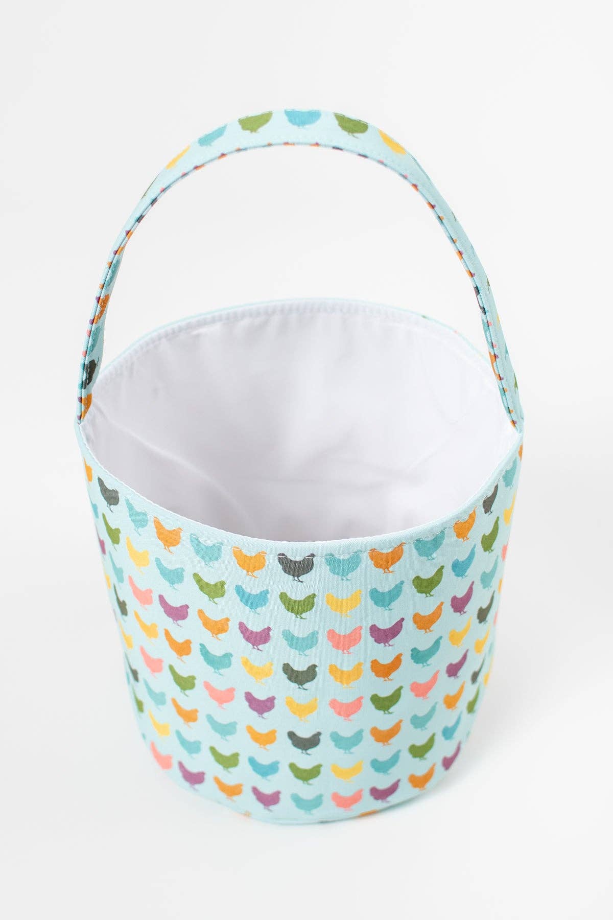 Colorful Chickens Easter Basket