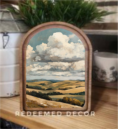 Arch Top Framed Canvas Art – Memorial & Home Décor Gift