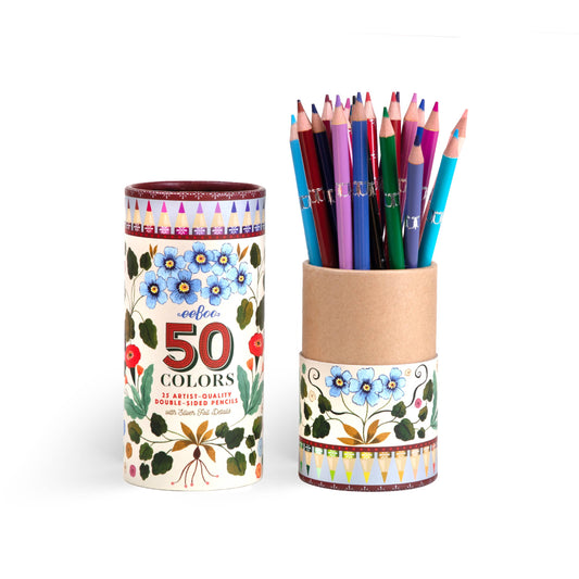 Flora's 25 Double-Sided Colored Pencils (Cream)