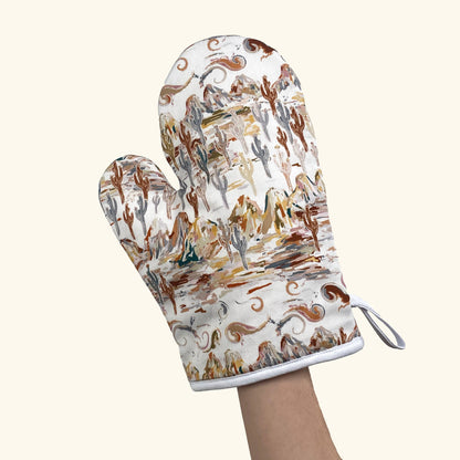 Cotton Oven Mitt - Painted Desert, Agate