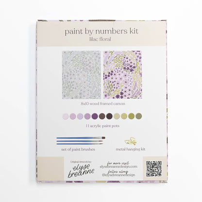 Lilac Floral Paint By Number Kit