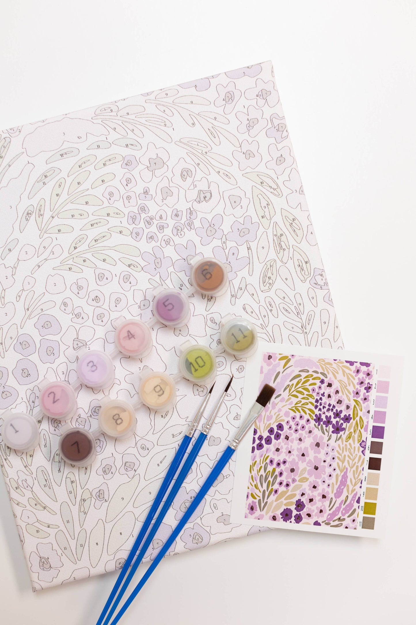 Lilac Floral Paint By Number Kit