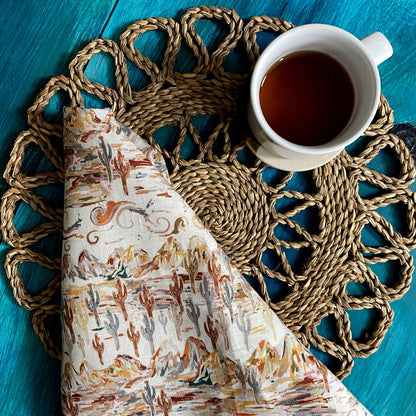Linen Tea Towel, Painted Desert, Agate