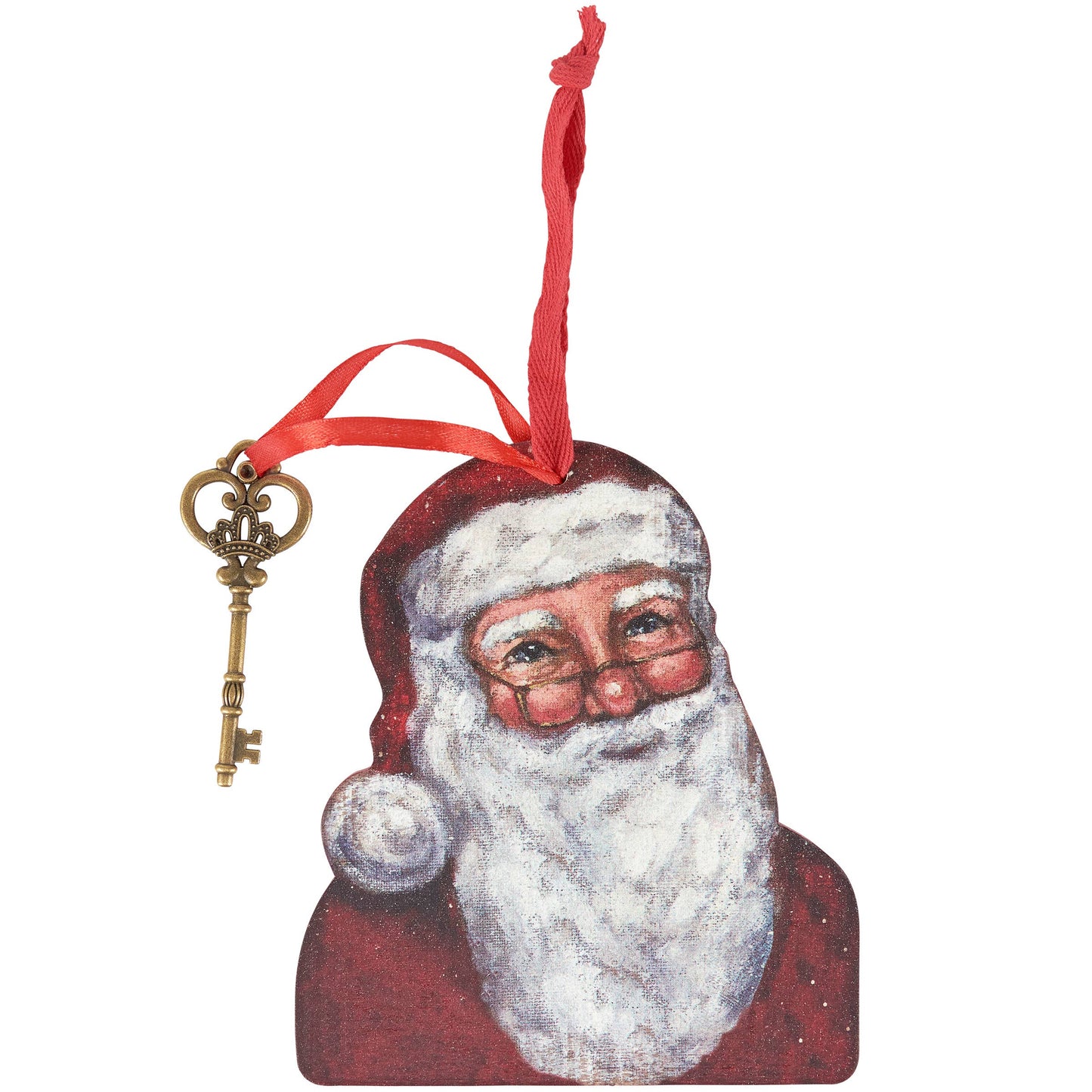 Santa No Chimney Key Ornament