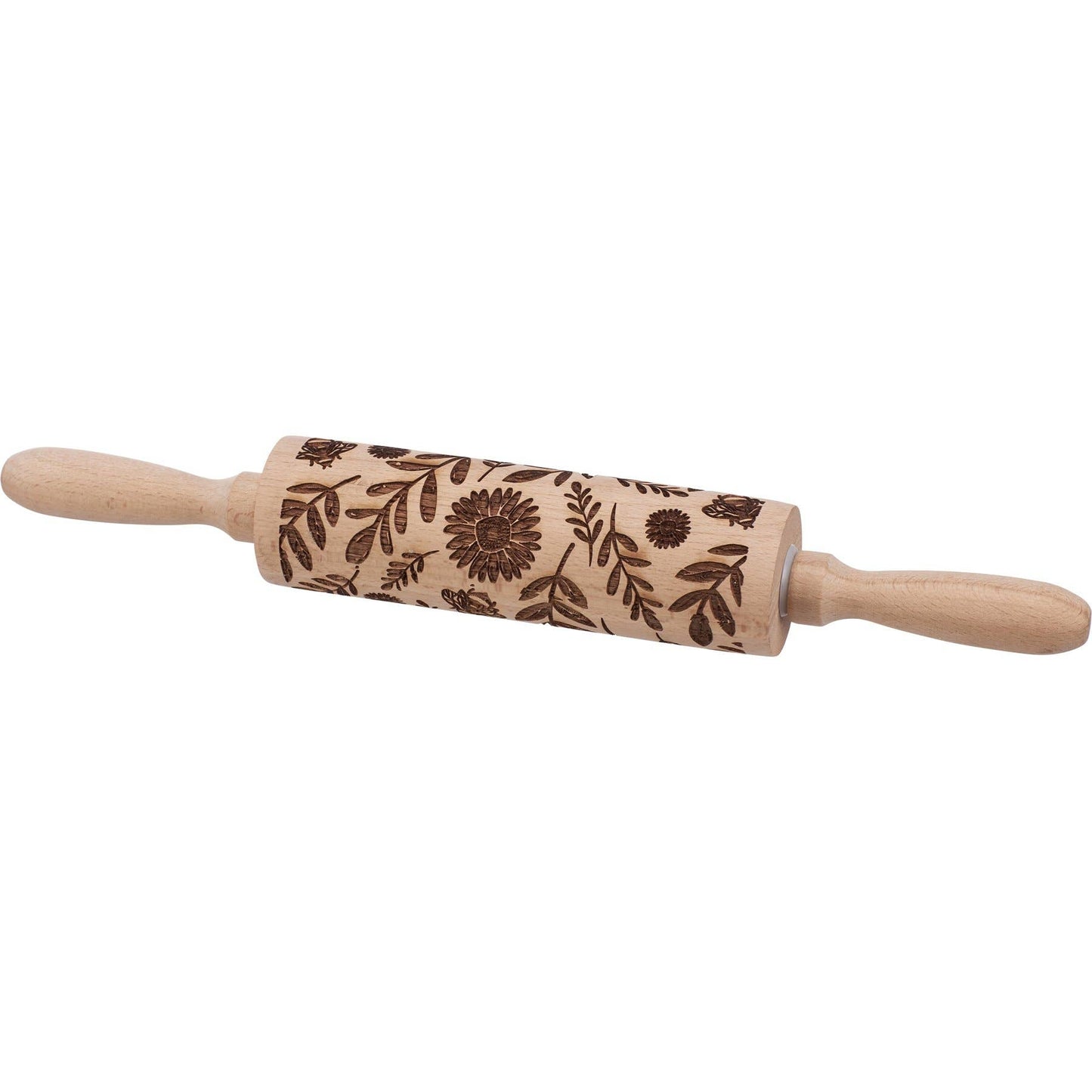 Floral Embossed Rolling Pin