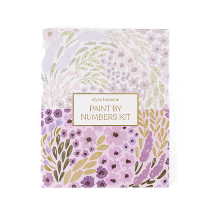 Lilac Floral Paint By Number Kit