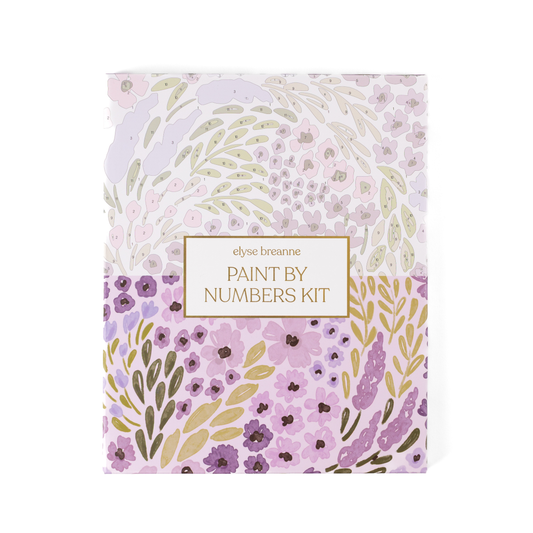 Lilac Floral Paint By Number Kit