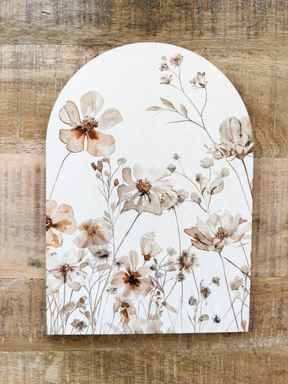 Arch Top Framed Canvas Art – Memorial & Home Décor Gift