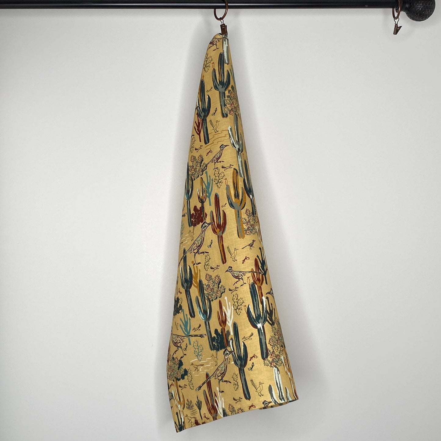 Linen Tea Towel, Roadrunner's Quest - Southwest
