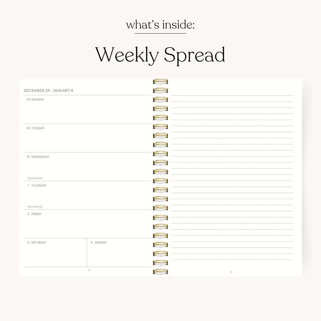 Porcelain 2026 Yearly Planner