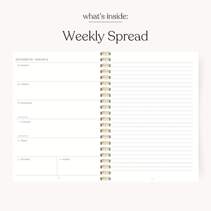 Porcelain 2026 Yearly Planner