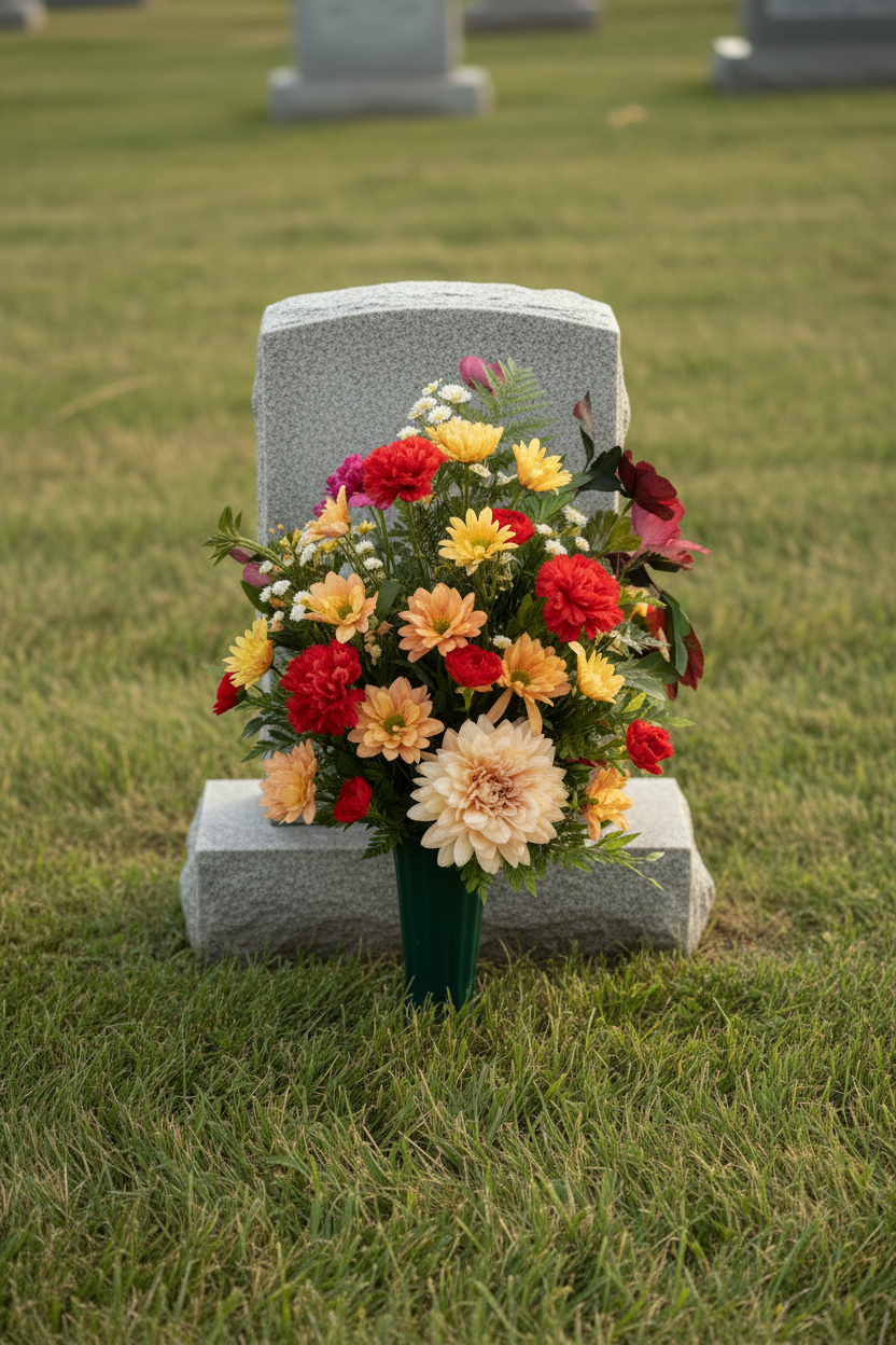 Memorial Day Gravesite Fresh Flowers