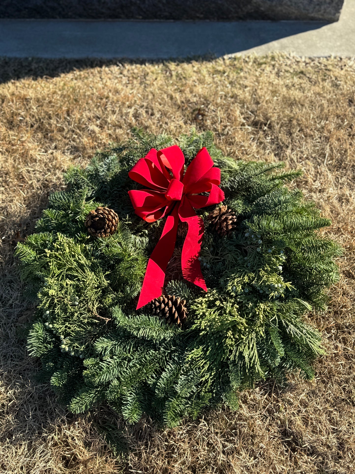 22" Fresh Evergreen Wreaths