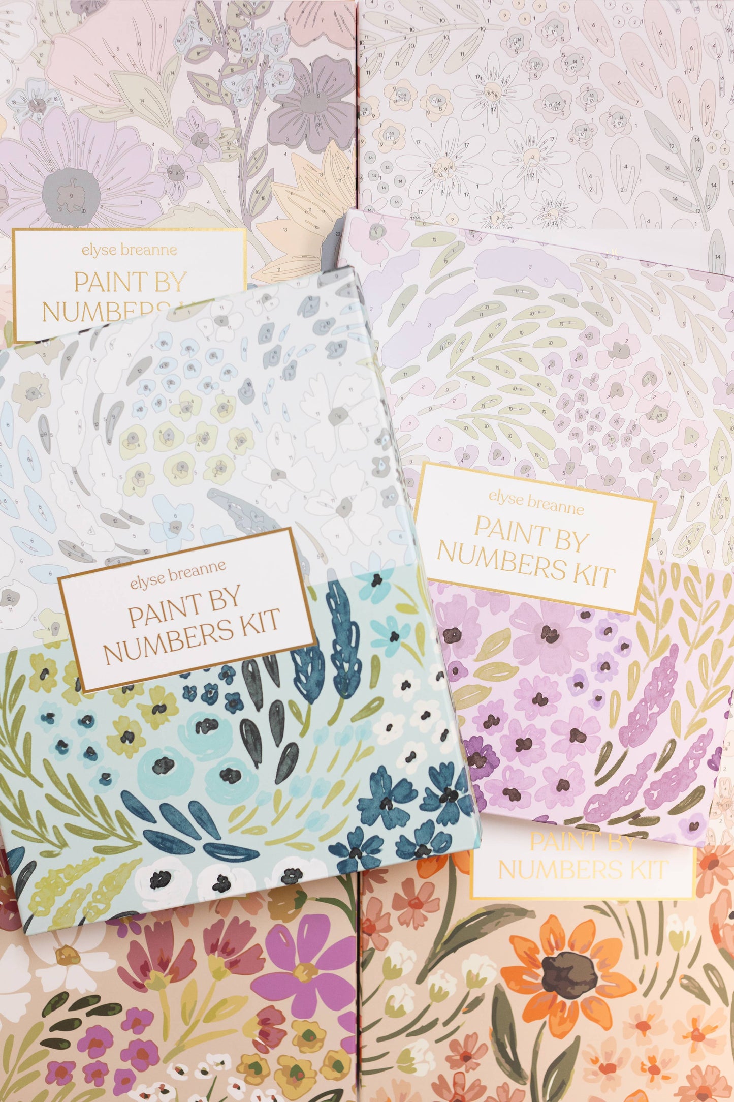 Lilac Floral Paint By Number Kit