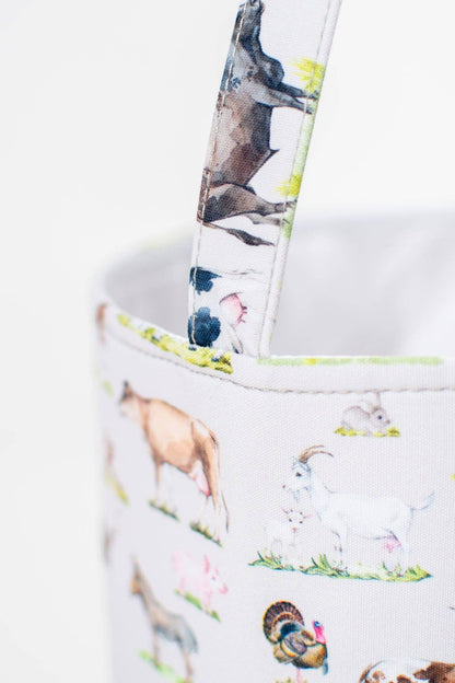 Watercolor Animals Easter Basket