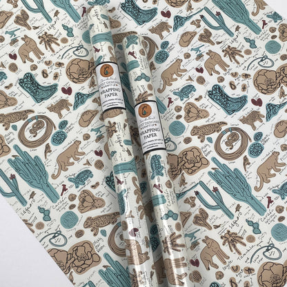 Desert Sketchbook Gift Wrap and Artist Paper