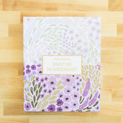 Lilac Floral Paint By Number Kit
