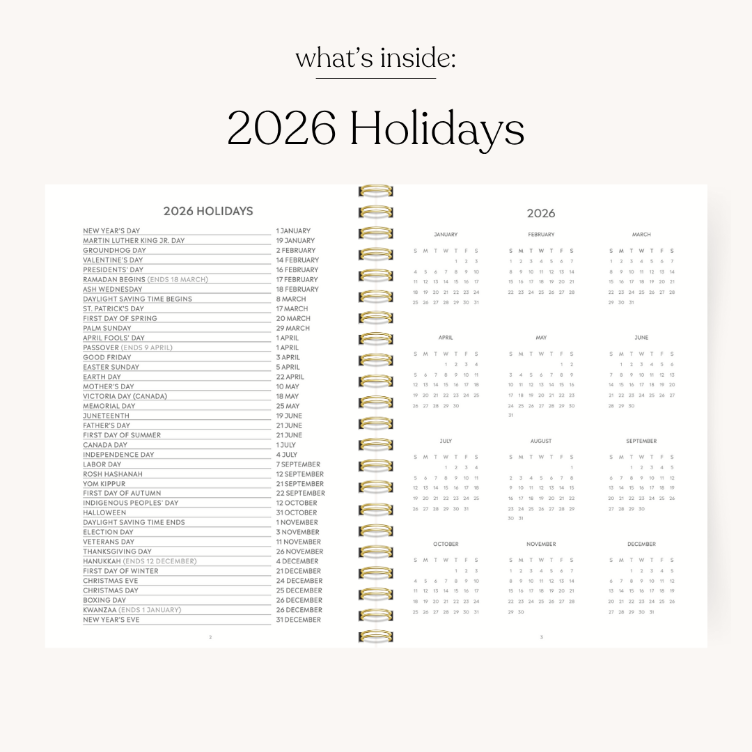 Porcelain 2026 Yearly Planner