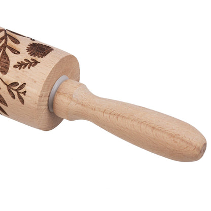 Floral Embossed Rolling Pin